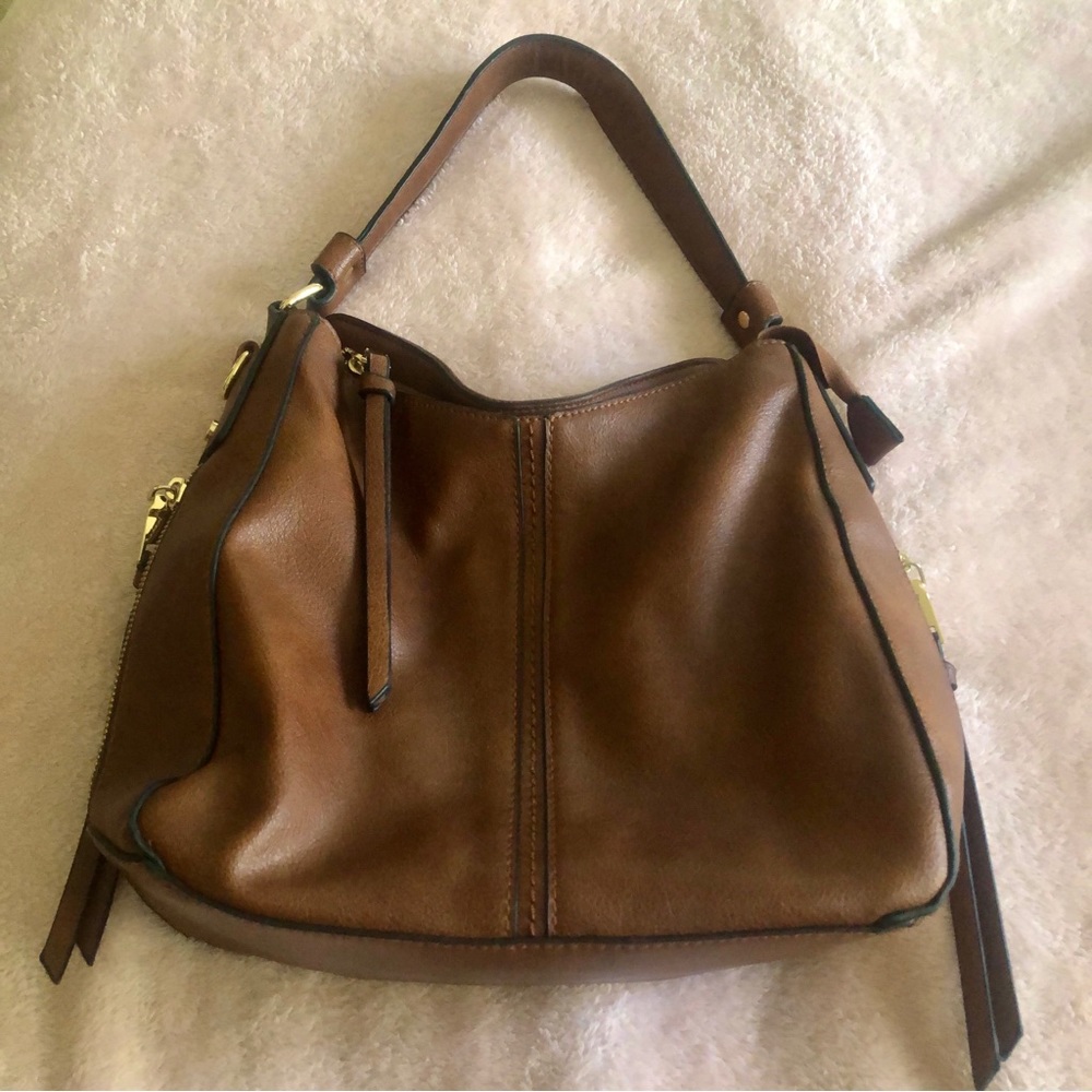 Realer Brown Hobo Purse Shoulder Bag